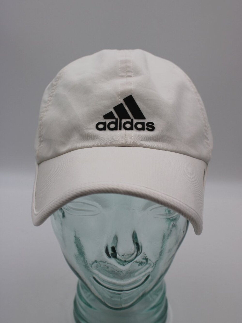 Adidas Aeroready Strapback White Hat Adjustable One Size Sports Running Cap READ